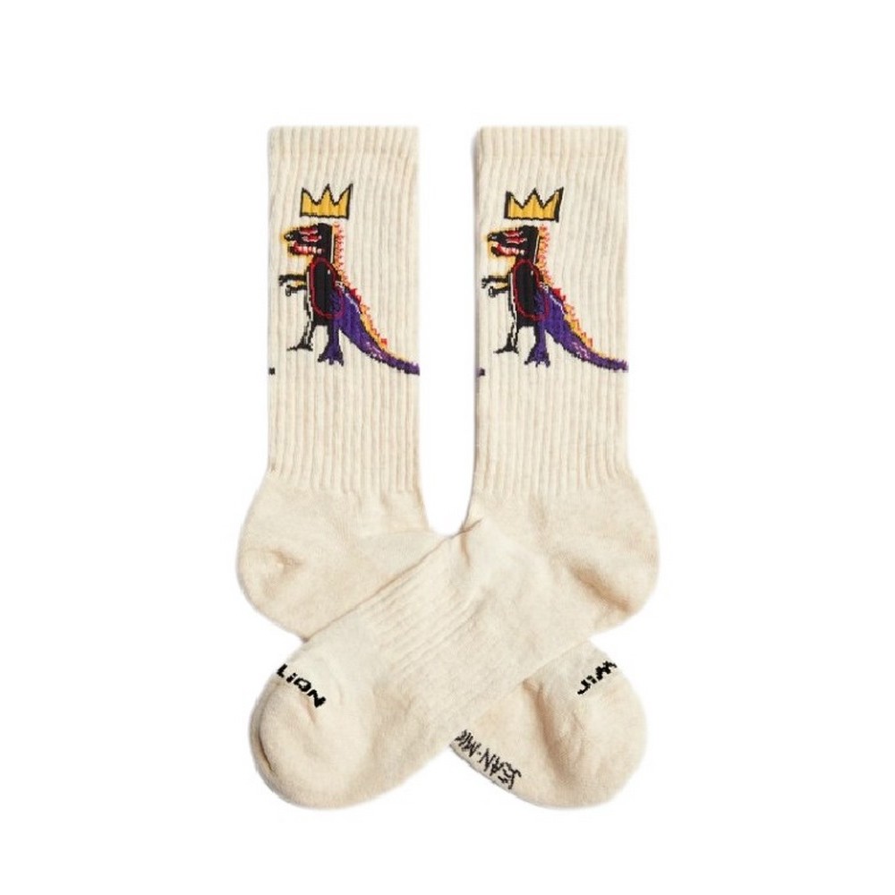 JIMMY LION ATHLETIC BASQUIAT PEZ DISPENSER SOCKS UNISEX ΚΑΛΤΣΕΣ BEIGE