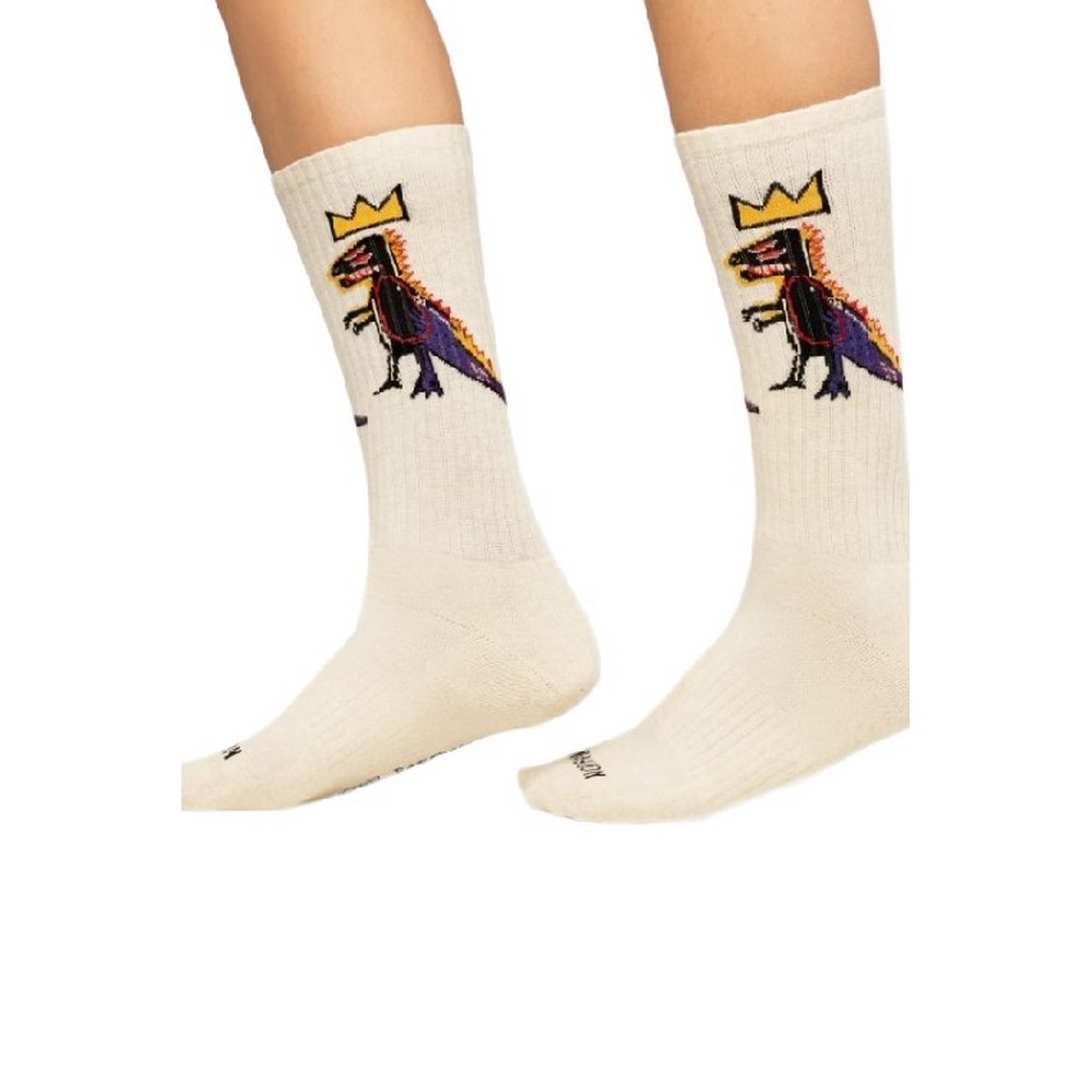 JIMMY LION ATHLETIC BASQUIAT PEZ DISPENSER SOCKS UNISEX ΚΑΛΤΣΕΣ BEIGE