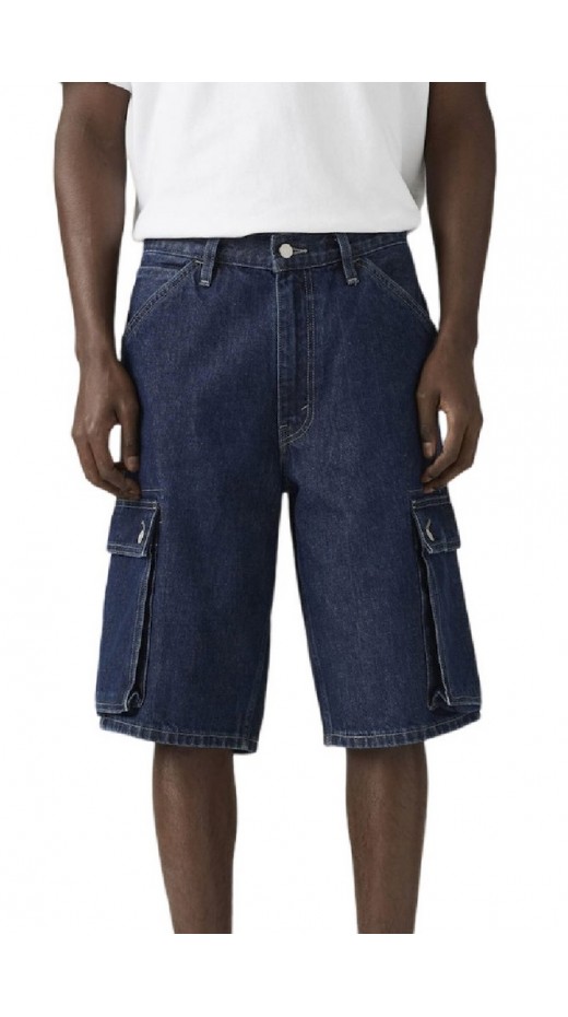 LEVIS 478 BAGGY CARGO SHORTS WORN IN ΤΖΙΝ ΒΕΡΜΟΥΔΑ ΑΝΔΡΙΚΗ DARK INDIGO