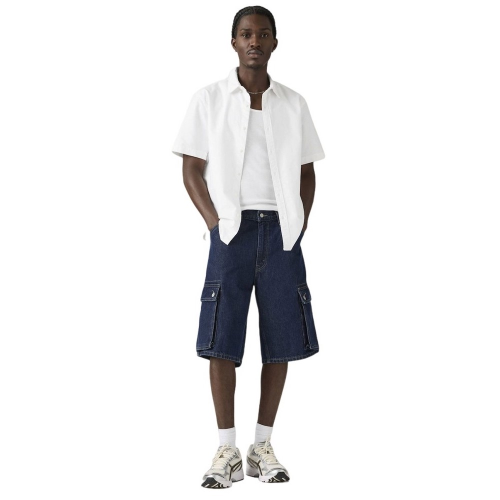 LEVIS 478 BAGGY CARGO SHORTS WORN IN ΤΖΙΝ ΒΕΡΜΟΥΔΑ ΑΝΔΡΙΚΗ DARK INDIGO