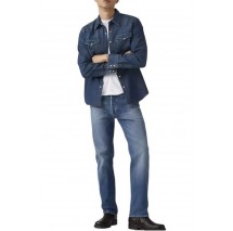 LEVIS 501 ORIGINAL FIT WORN IN ΤΖΙΝ ΠΑΝΤΕΛΟΝΙ ΑΝΔΡΙΚΟ BLUΕ DENIM