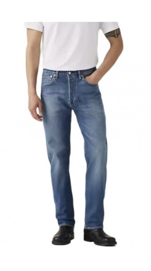 LEVIS 501 ORIGINAL FIT WORN IN ΤΖΙΝ ΠΑΝΤΕΛΟΝΙ ΑΝΔΡΙΚΟ BLUΕ DENIM