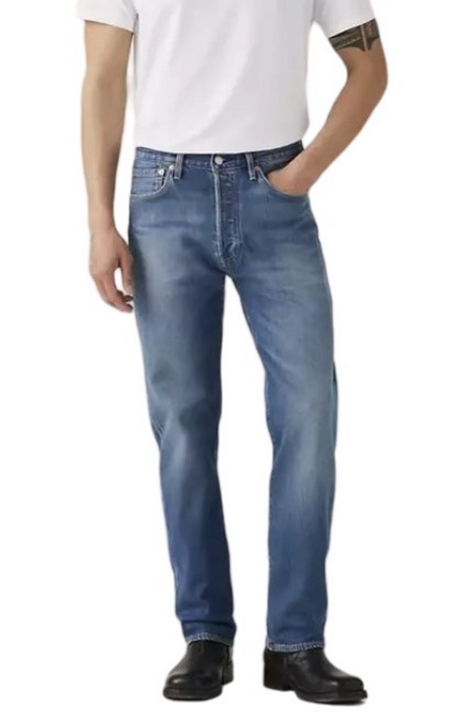 LEVIS 501 ORIGINAL FIT WORN IN ΤΖΙΝ ΠΑΝΤΕΛΟΝΙ ΑΝΔΡΙΚΟ BLUΕ DENIM