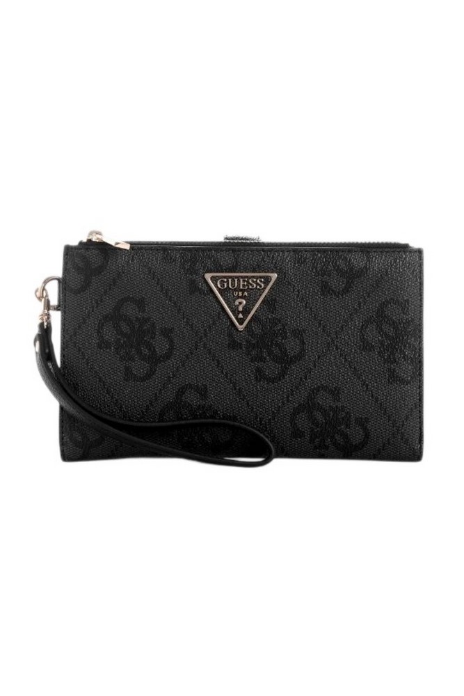 GUESS LAUREL II SLG DBL ZIP ORGNZR ΠΟΡΤΟΦΟΛΙ ΓΥΝΑΙΚΕΙΟ GREY