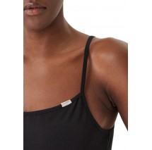 CALVIN KLEIN JEANS SL COTTON STRETCH STRAP CAMI ΤΟΠ ΓΥΝΑΙΚΕΙΟ BLACK