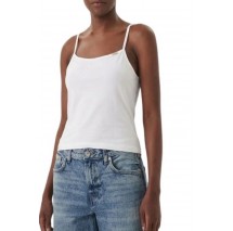 CALVIN KLEIN JEANS SL COTTON STRETCH STRAP CAMI ΤΟΠ ΓΥΝΑΙΚΕΙΟ BRIGHT WHITE