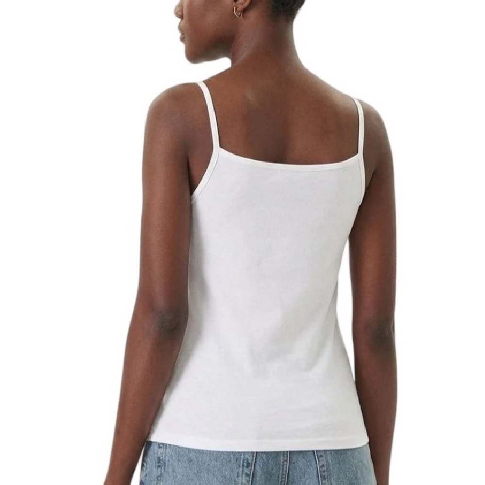 CALVIN KLEIN JEANS SL COTTON STRETCH STRAP CAMI ΤΟΠ ΓΥΝΑΙΚΕΙΟ BRIGHT WHITE