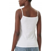 CALVIN KLEIN JEANS SL COTTON STRETCH STRAP CAMI ΤΟΠ ΓΥΝΑΙΚΕΙΟ BRIGHT WHITE