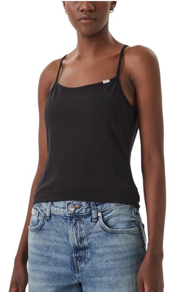 CALVIN KLEIN JEANS SL COTTON STRETCH STRAP CAMI ΤΟΠ ΓΥΝΑΙΚΕΙΟ BLACK