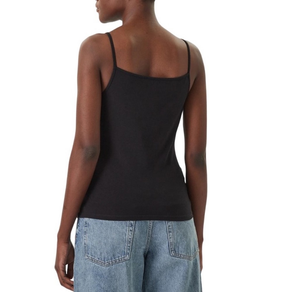 CALVIN KLEIN JEANS SL COTTON STRETCH STRAP CAMI ΤΟΠ ΓΥΝΑΙΚΕΙΟ BLACK