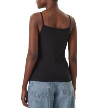 CALVIN KLEIN JEANS SL COTTON STRETCH STRAP CAMI ΤΟΠ ΓΥΝΑΙΚΕΙΟ BLACK