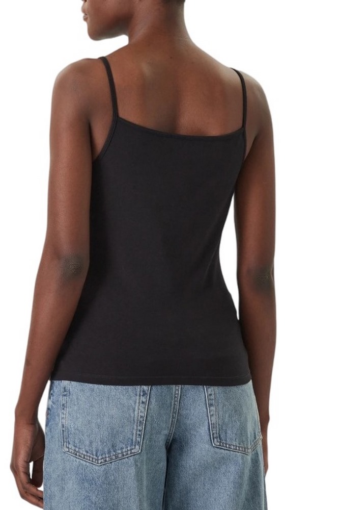 CALVIN KLEIN JEANS SL COTTON STRETCH STRAP CAMI ΤΟΠ ΓΥΝΑΙΚΕΙΟ BLACK