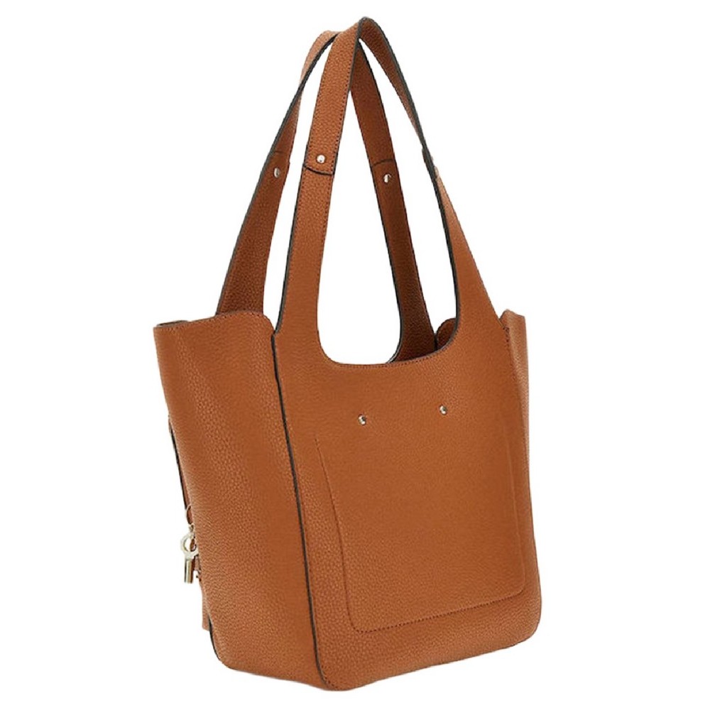 GUESS CALISTA 2 IN 1 TOTE ΤΣΑΝΤΑ ΓΥΝΑΙΚΕΙΑ CARAMEL