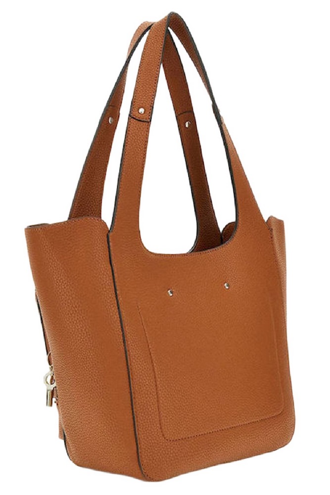 GUESS CALISTA 2 IN 1 TOTE ΤΣΑΝΤΑ ΓΥΝΑΙΚΕΙΑ CARAMEL