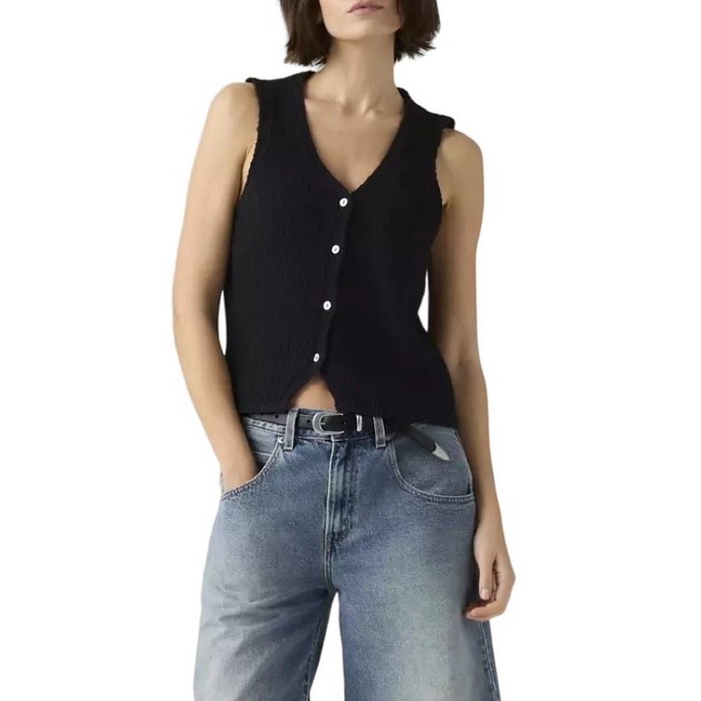 HELEN MINI BOUCLE VEST ΓΙΛΕΚΟ ΓΥΝΑΙΚΕΙΟ BLACK