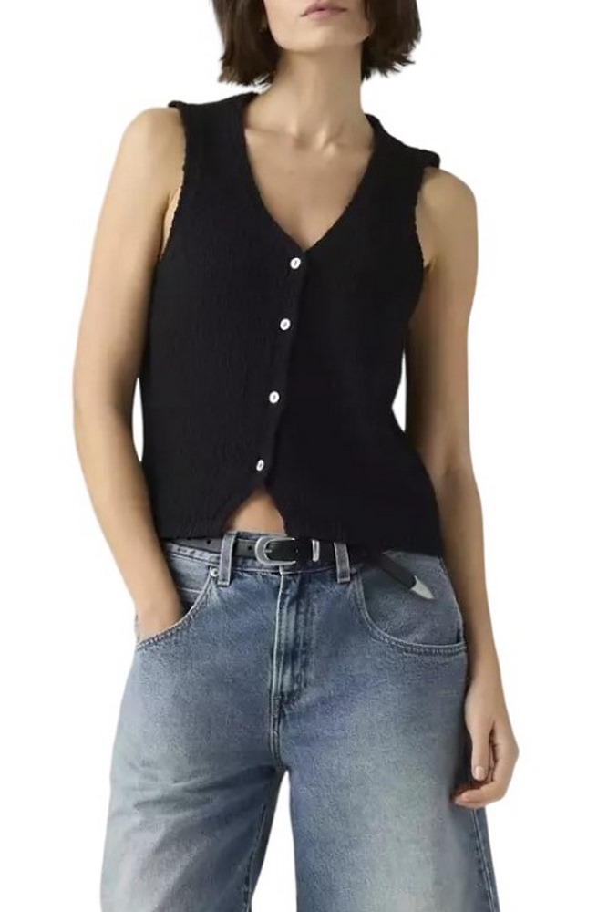 HELEN MINI BOUCLE VEST ΓΙΛΕΚΟ ΓΥΝΑΙΚΕΙΟ BLACK