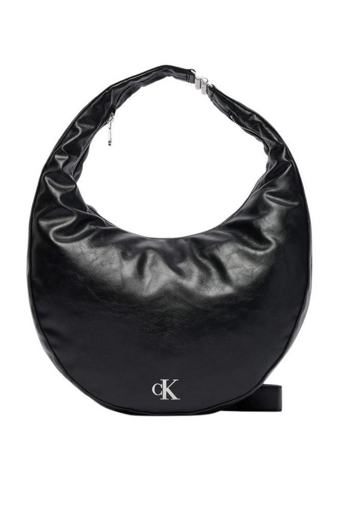CALVIN KLEIN BUCKLE CONVERTIBLE HOBO BAG ΤΣΑΝΤΑ ΓΥΝΑΙΚΕΙΑ BLACK
