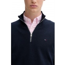 TOMMY JEANS SLM ESS LIGHT ΒΌ ZIP SWTR EXT ΜΠΛΟΥΖΑ ΠΛΕΚΤΗ ΑΝΔΡΙΚΗ NAVY