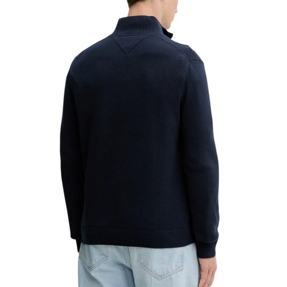 TOMMY JEANS SLM ESS LIGHT ΒΌ ZIP SWTR EXT ΜΠΛΟΥΖΑ ΠΛΕΚΤΗ ΑΝΔΡΙΚΗ NAVY