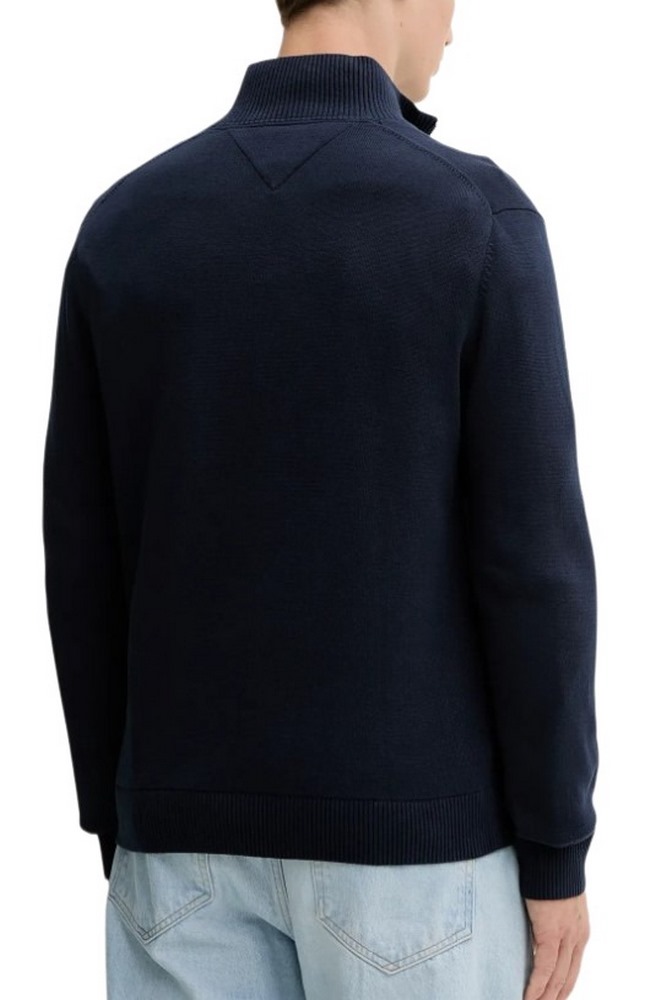 TOMMY JEANS SLM ESS LIGHT ΒΌ ZIP SWTR EXT ΜΠΛΟΥΖΑ ΠΛΕΚΤΗ ΑΝΔΡΙΚΗ NAVY