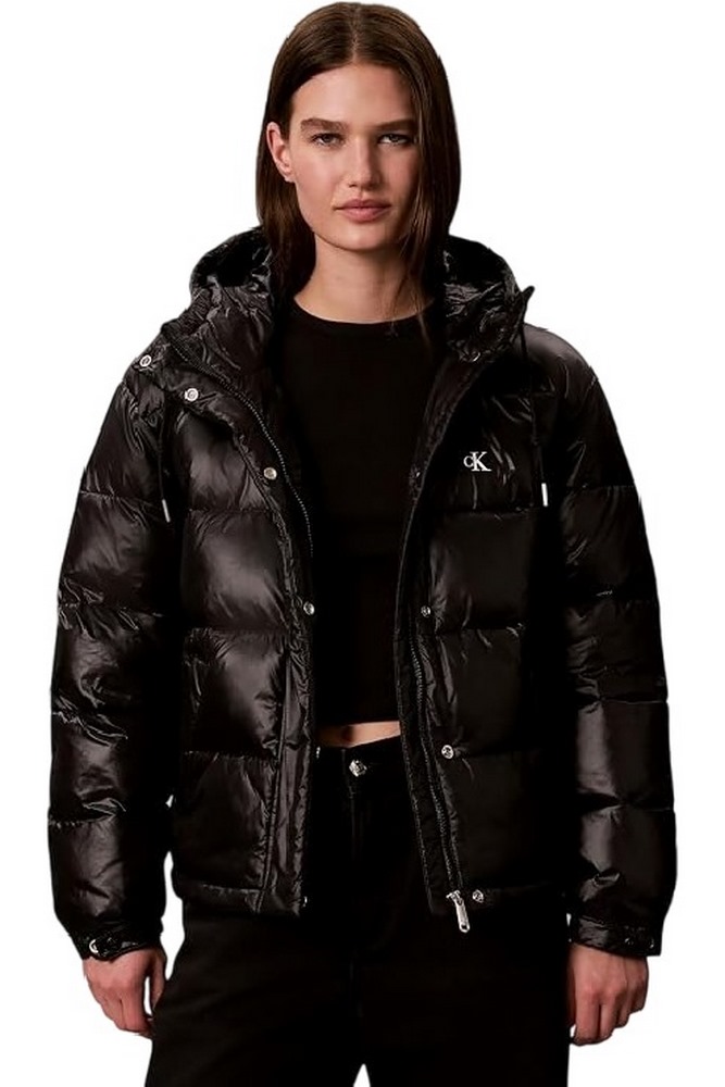 CALVIN KLEIN JEANS SHINE MW CLASSIC PUFFER ΜΠΟΥΦΑΝ ΓΥΝΑΙΚΕΙΟ BLACK