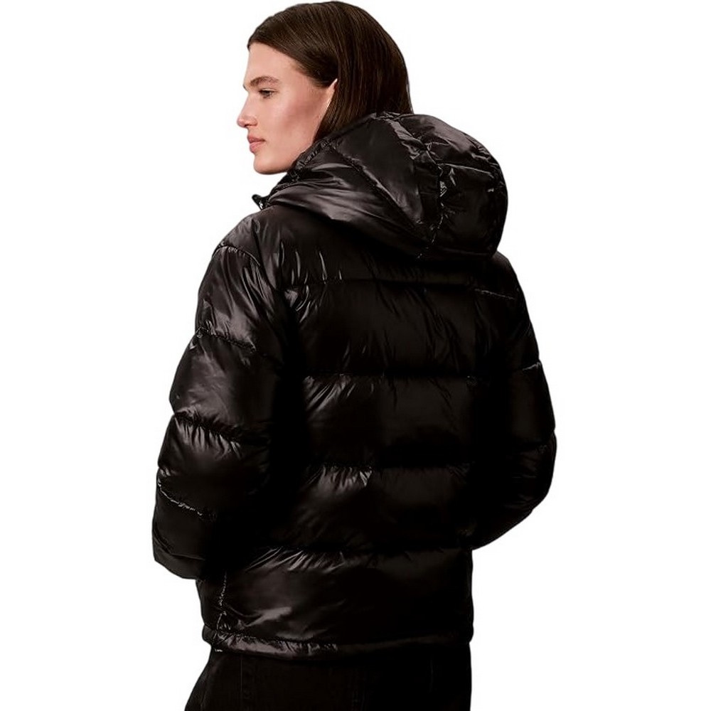 CALVIN KLEIN JEANS SHINE MW CLASSIC PUFFER ΜΠΟΥΦΑΝ ΓΥΝΑΙΚΕΙΟ BLACK