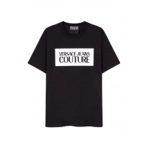 VERSACE JEANS COUTURE R LOGO SQUARE  T-SHIRT ΑΝΔΡΙΚΟ BLACK