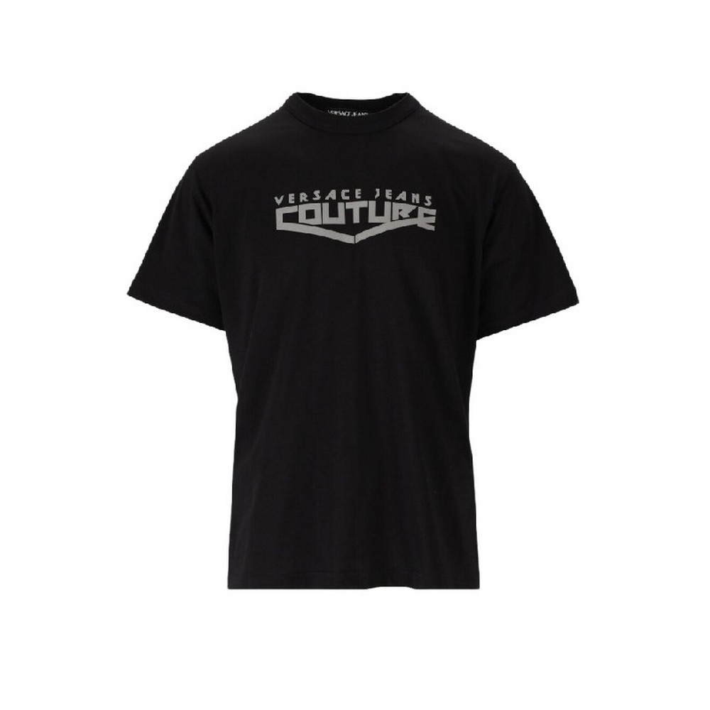 T-SHIRT  LOGO SPACE FOIL ΑΝΔΡΙΚΟ VERSACE JEANS COUTURE BLACK