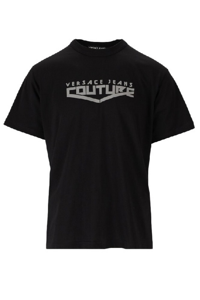 T-SHIRT  LOGO SPACE FOIL ΑΝΔΡΙΚΟ VERSACE JEANS COUTURE BLACK