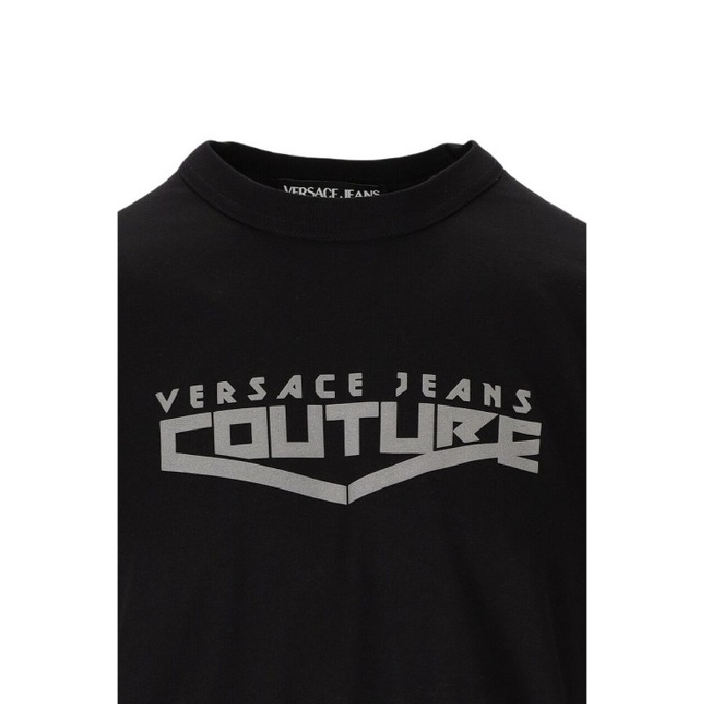T-SHIRT  LOGO SPACE FOIL ΑΝΔΡΙΚΟ VERSACE JEANS COUTURE BLACK