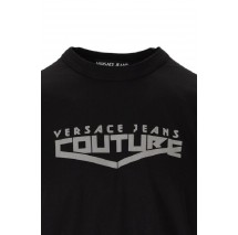 T-SHIRT  LOGO SPACE FOIL ΑΝΔΡΙΚΟ VERSACE JEANS COUTURE BLACK