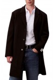 CALVIN KLEIN WOOL BLEND OVERCOAT ΠΑΛΤΟ ΑΝΔΡΙΚΟ BLACK