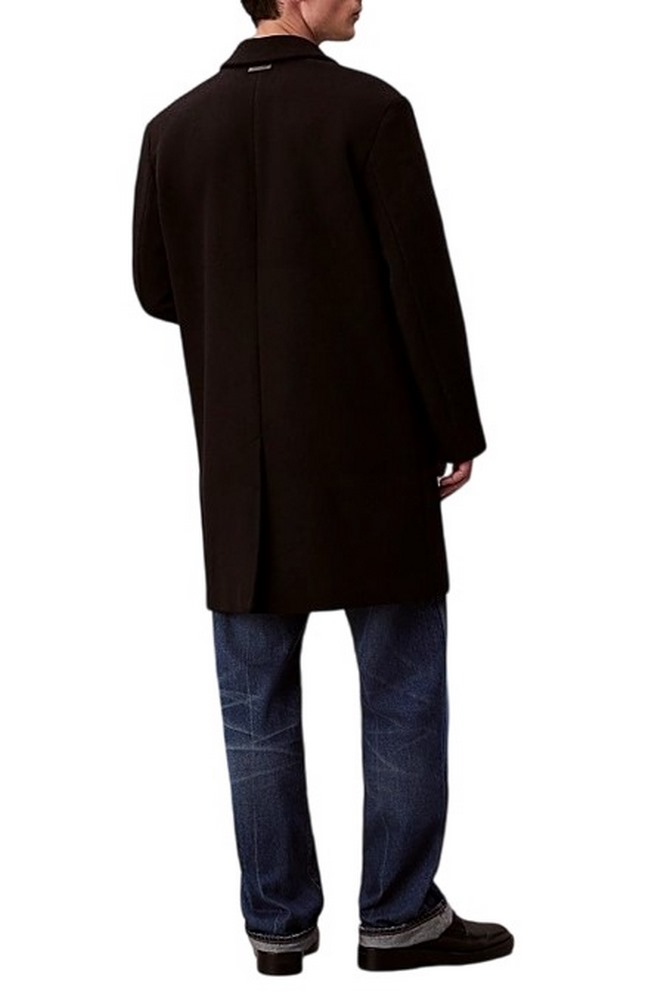 CALVIN KLEIN WOOL BLEND OVERCOAT ΠΑΛΤΟ ΑΝΔΡΙΚΟ BLACK