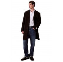 CALVIN KLEIN WOOL BLEND OVERCOAT ΠΑΛΤΟ ΑΝΔΡΙΚΟ BLACK