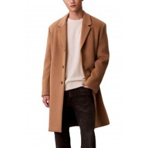 CALVIN KLEIN WOOL BLEND OVERCOAT ΠΑΛΤΟ ΑΝΔΡΙΚΟ BEIGE