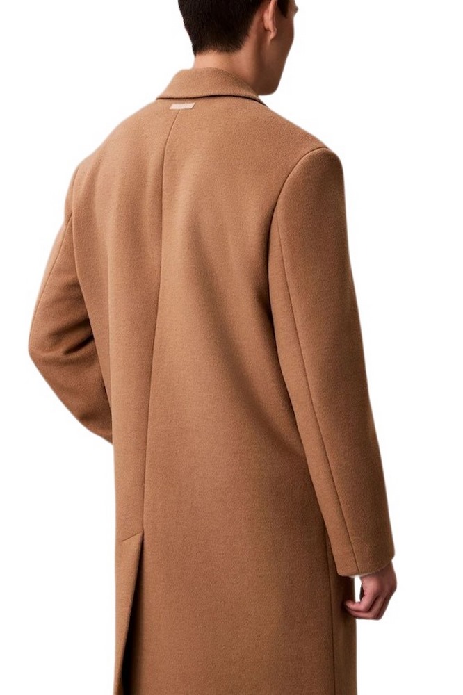 CALVIN KLEIN WOOL BLEND OVERCOAT ΠΑΛΤΟ ΑΝΔΡΙΚΟ BEIGE