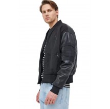 CALVIN KLEIN JEANS FAUX LEATHER BOMBER JACKET ΜΠΟΥΦΑΝ ΑΝΔΡΙΚΟ BLACK