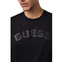 GUESS ANTON CN T-SHIRT ΜΠΛΟΥΖΑ ΑΝΔΡΙΚΗ BLACK