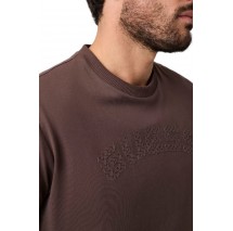 GUESS ANTON CN T-SHIRT ΜΠΛΟΥΖΑ ΑΝΔΡΙΚΗ BROWN