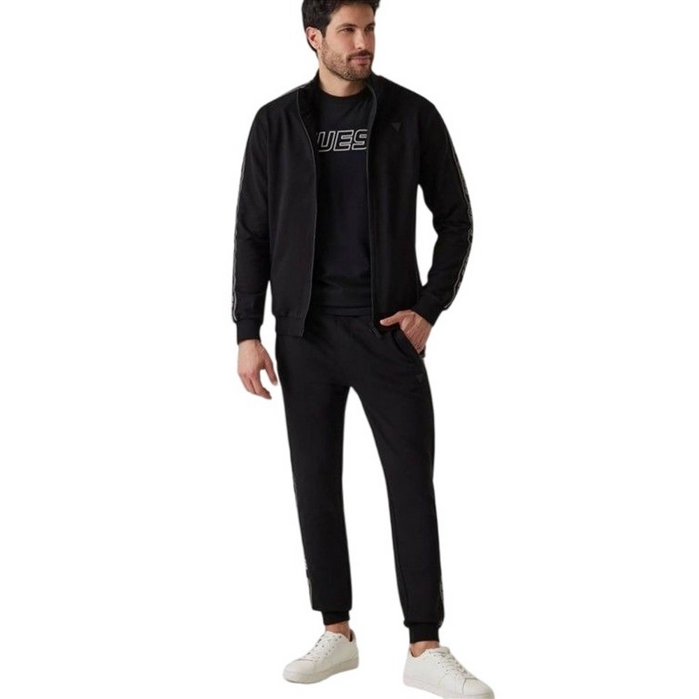 GUESS FULL ZIP NEW ARLO SWEATSHIRT ΖΑΚΕΤΑ ΦΟΥΤΕΡ ΑΝΔΡΙΚΗ BLACK
