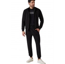 GUESS FULL ZIP NEW ARLO SWEATSHIRT ΖΑΚΕΤΑ ΦΟΥΤΕΡ ΑΝΔΡΙΚΗ BLACK