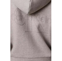 CALVIN KLEIN PERFORMANCE COTTON SPACER HOODIE ΖΑΚΕΤΑ ΦΟΥΤΕΡ ΓΥΝΑΙΚΕΙΑ GREY