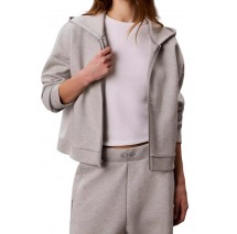CALVIN KLEIN PERFORMANCE COTTON SPACER HOODIE ΖΑΚΕΤΑ ΦΟΥΤΕΡ ΓΥΝΑΙΚΕΙΑ GREY