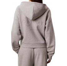 CALVIN KLEIN PERFORMANCE COTTON SPACER HOODIE ΖΑΚΕΤΑ ΦΟΥΤΕΡ ΓΥΝΑΙΚΕΙΑ GREY