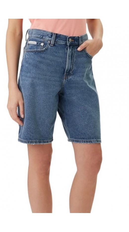 CALVIN KLEIN JEANS THE BERMUDA SHORT ΤΖΙΝ ΒΕΡΜΟΥΔΑ ΓΥΝΑΙΚΕΙΑ BLUΕ DENIM