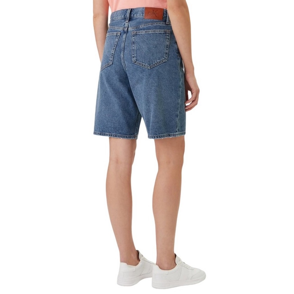 CALVIN KLEIN JEANS THE BERMUDA SHORT ΤΖΙΝ ΒΕΡΜΟΥΔΑ ΓΥΝΑΙΚΕΙΑ BLUΕ DENIM