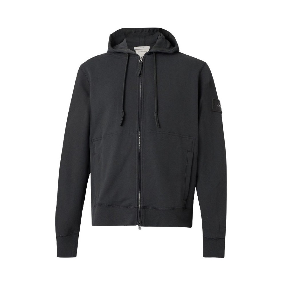 CALVIN KLEIN JEANS LS EU 350TERRY BADGE FZ HOODIE ΖΑΚΕΤΑ ΦΟΥΤΕΡ ΑΝΔΡΙΚΗ FOREST GREEN