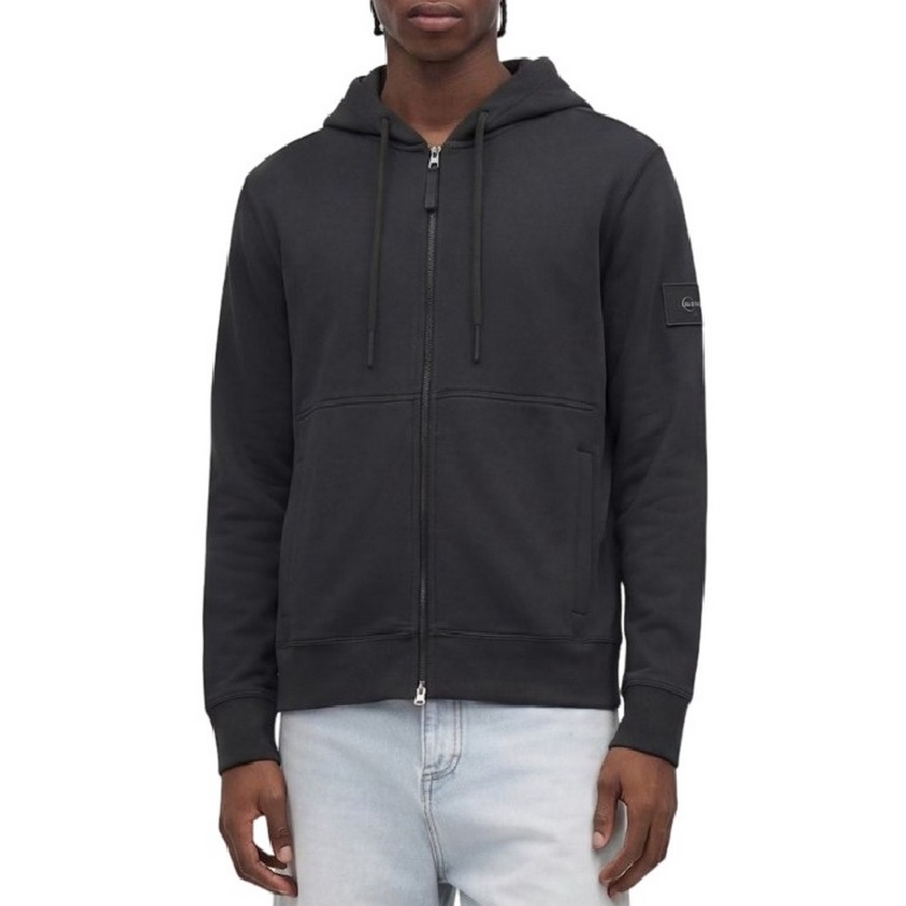 CALVIN KLEIN JEANS LS EU 350TERRY BADGE FZ HOODIE ΖΑΚΕΤΑ ΦΟΥΤΕΡ ΑΝΔΡΙΚΗ FOREST GREEN