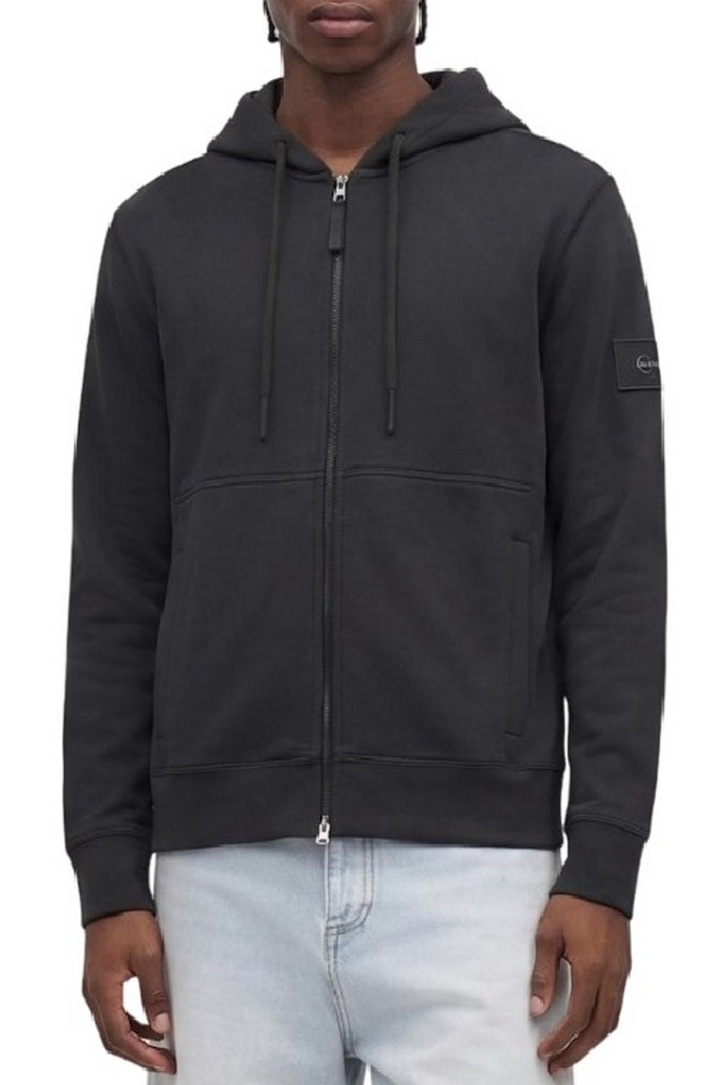 CALVIN KLEIN JEANS LS EU 350TERRY BADGE FZ HOODIE ΖΑΚΕΤΑ ΦΟΥΤΕΡ ΑΝΔΡΙΚΗ FOREST GREEN