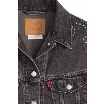 LEVIS® SHRUNKEN 9Os NO PLEAT JACKET DENIM ΜΠΟΥΦΑΝ ΓΥΝΑΙΚΕΙΟ BLACK DENIM
